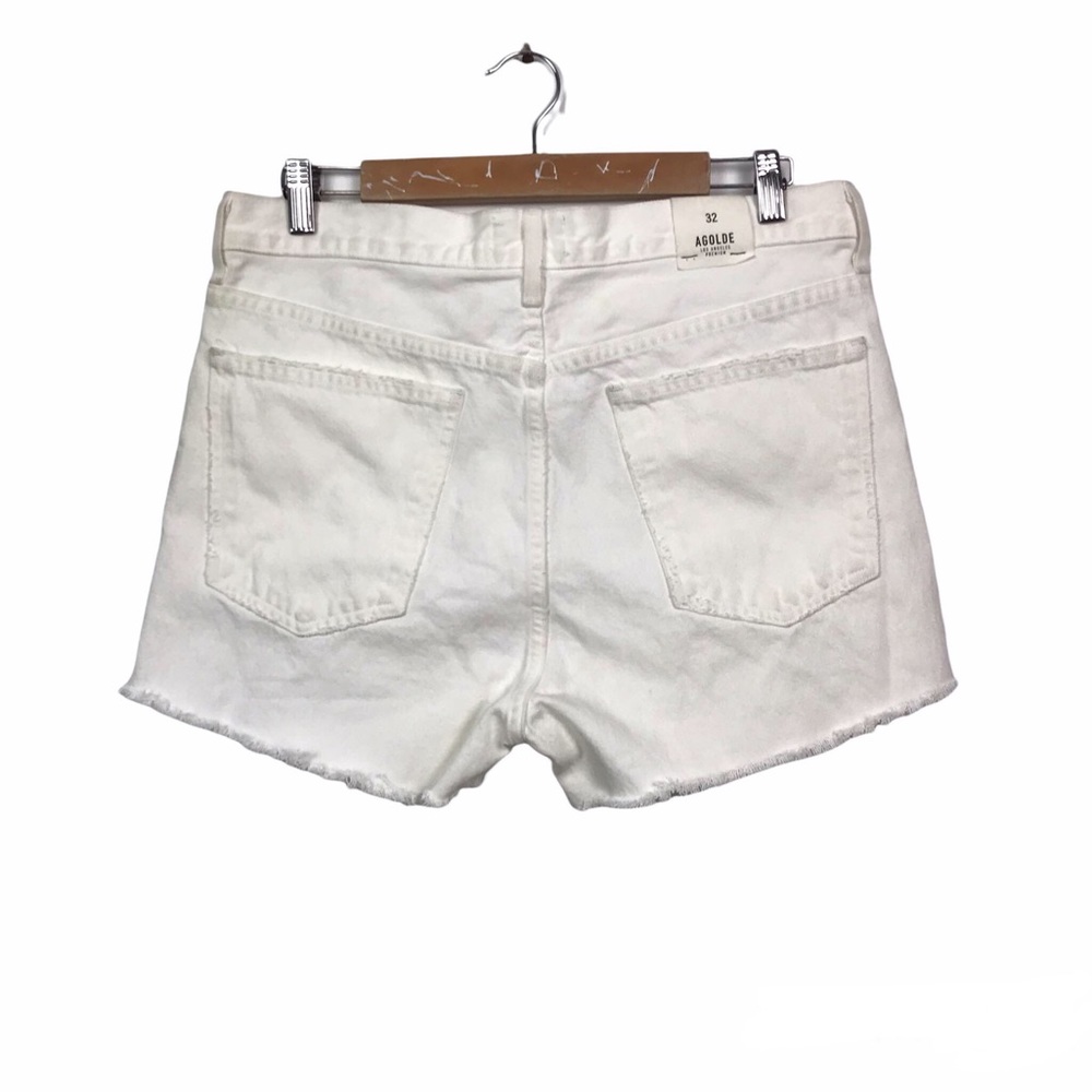 SOLD. AGOLDE | Cut Off Denim Shorts - Picture 3 of 8